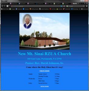 New Mt. Sinai RZUA Church (OLD)